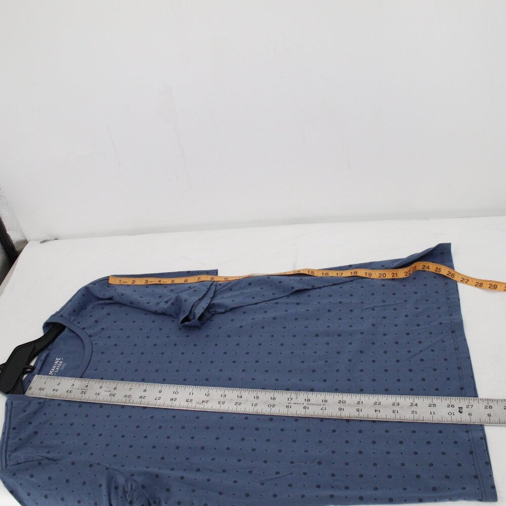 Marine Layer Shirt Mens Medium Geometric Crew Neck Short Sleeve Cotton Modal geo - Picture 9 of 10